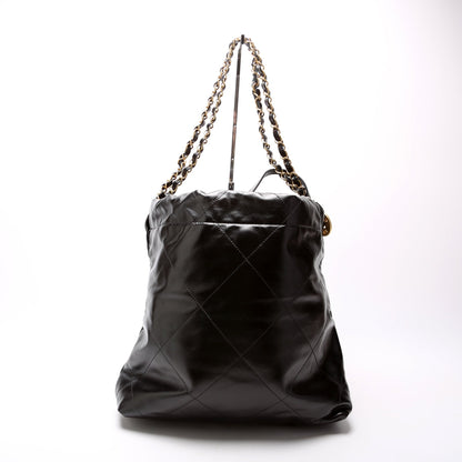 Chanel 22 Quilted Medium Hobo RFID Black Bag
