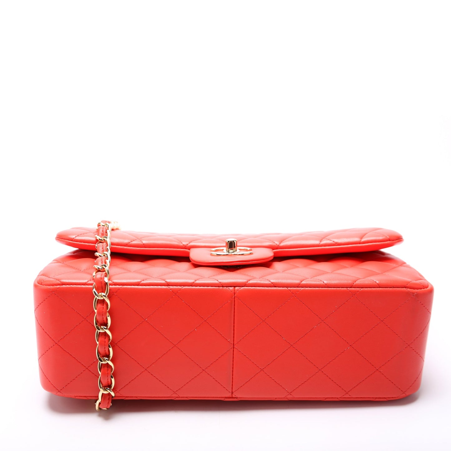 Chanel Classic Flap Jumbo Lambskin 20-23 Orange Bag