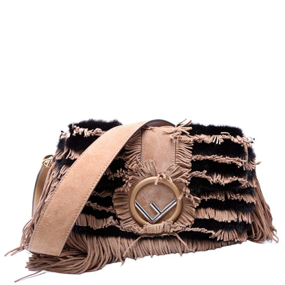Fendi Baguette Fur/Suede Fringe Bag