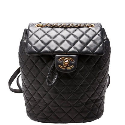 Chanel Urban Spirit Backpack Small Lambskin Black Bag
