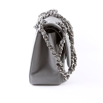 Chanel Classic Flap Jumbo Caviar 24M Grey Bag