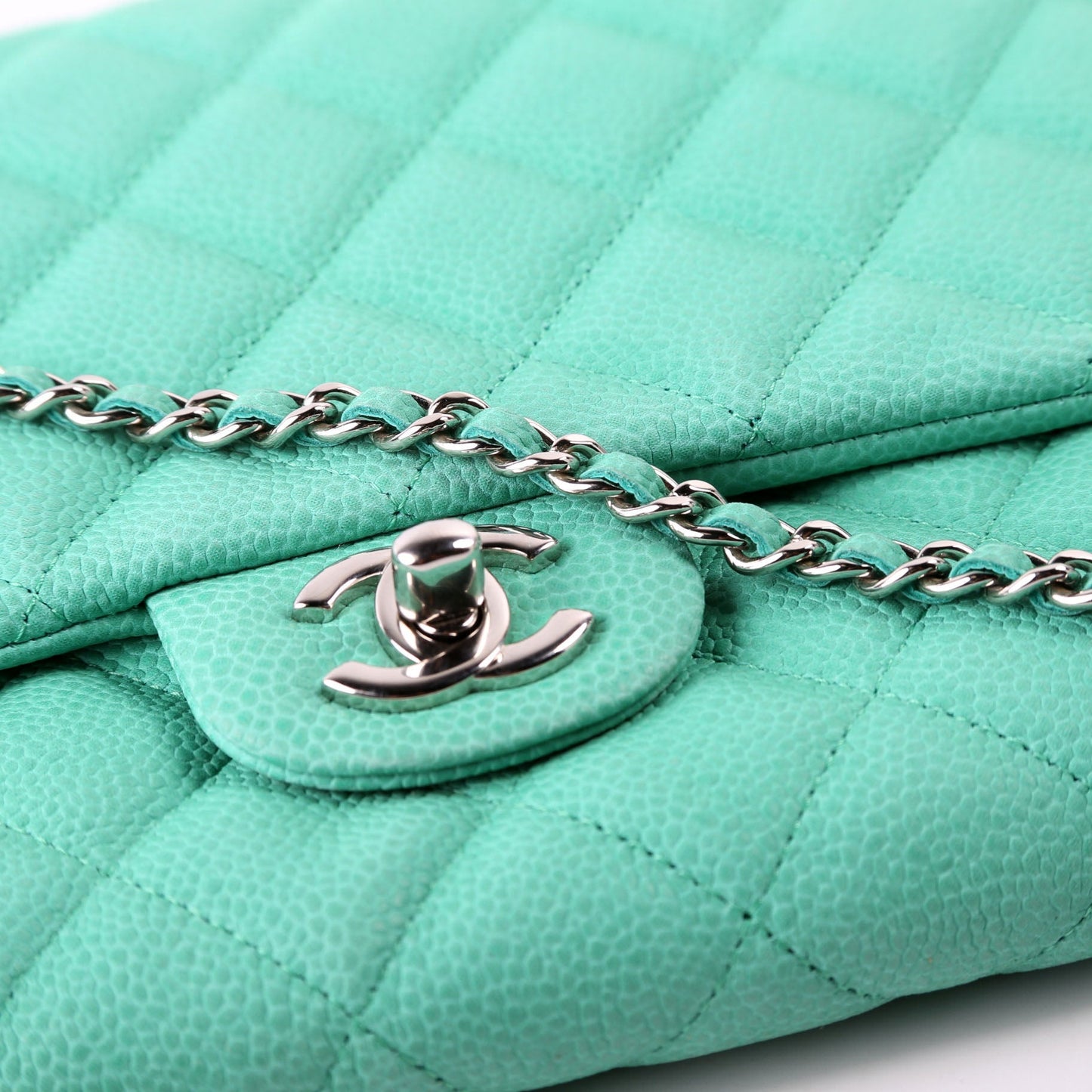 Chanel Classic Flap Clutch W/Chain Caviar 17M Bag