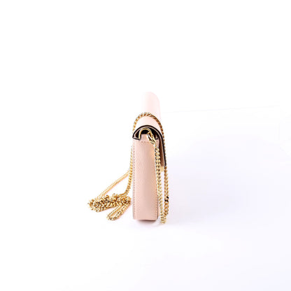 Fendi 8BS032 Envelope with Pouches WOC Grained Leather Bag