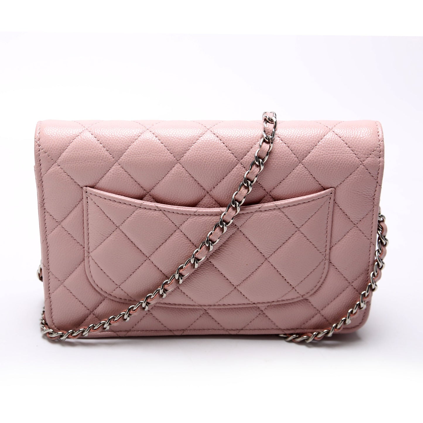 Chanel WOC Classic Quilted Caviar RFID Pink Bag