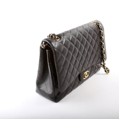 Chanel Classic Flap Maxi Caviar 17-20M Bag