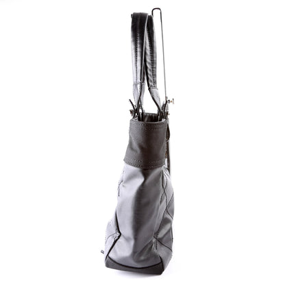 Chanel Biarritz Coated Canvas Tote Black Bag