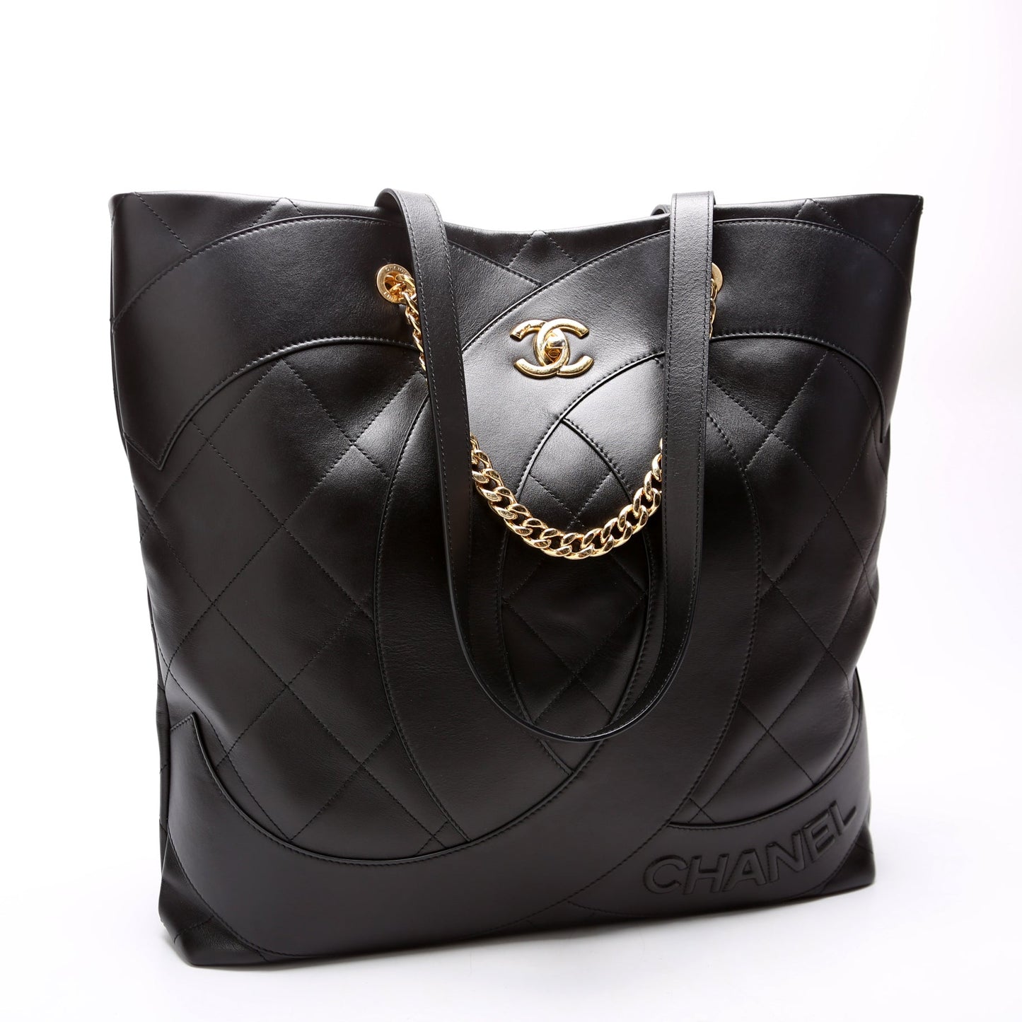 Chanel Club Monaco Tote Calfskin RFID Black Bag