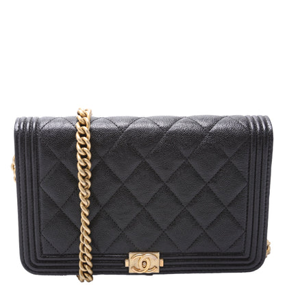 Chanel WOC Boy Caviar Black Bag