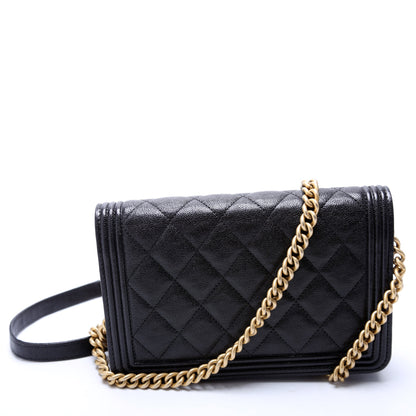 Chanel WOC Boy Caviar Black Bag