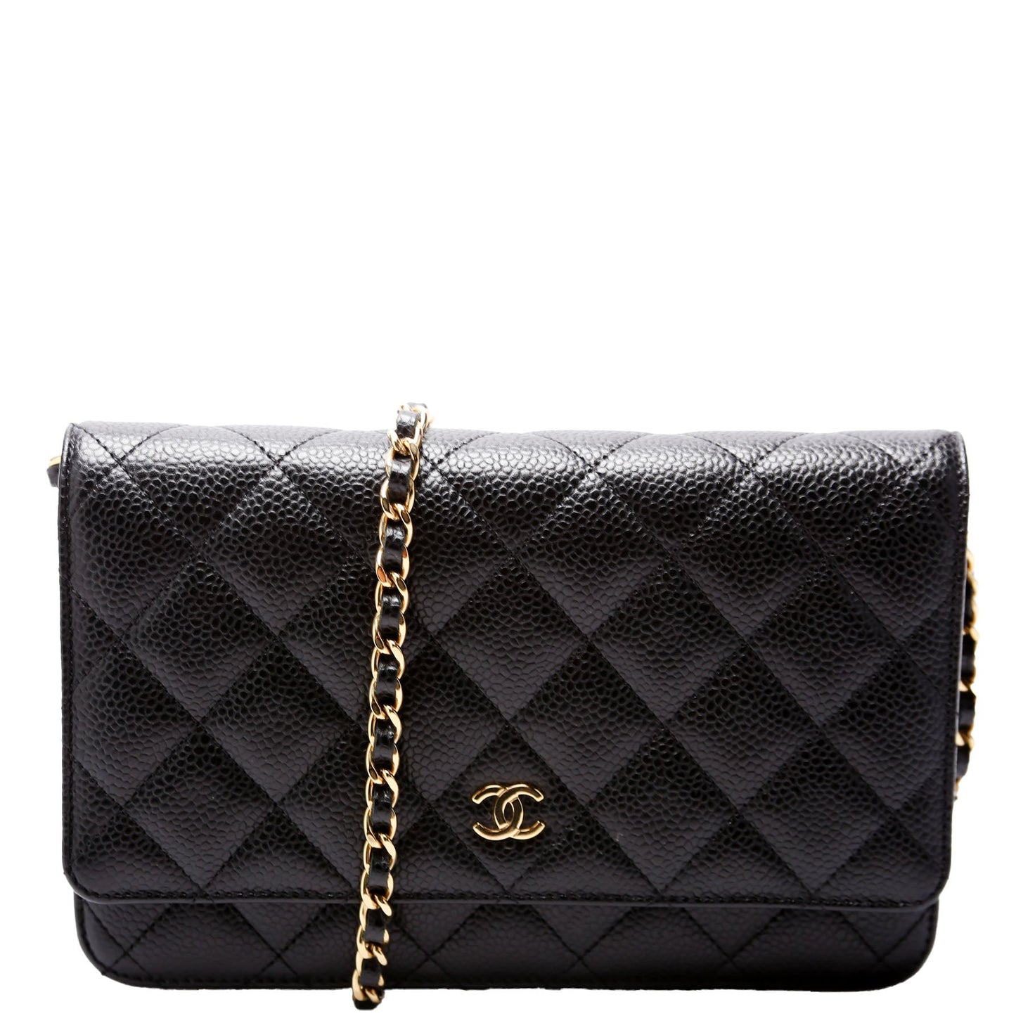 Chanel WOC Classic Quilted Caviar RFID Black Bag