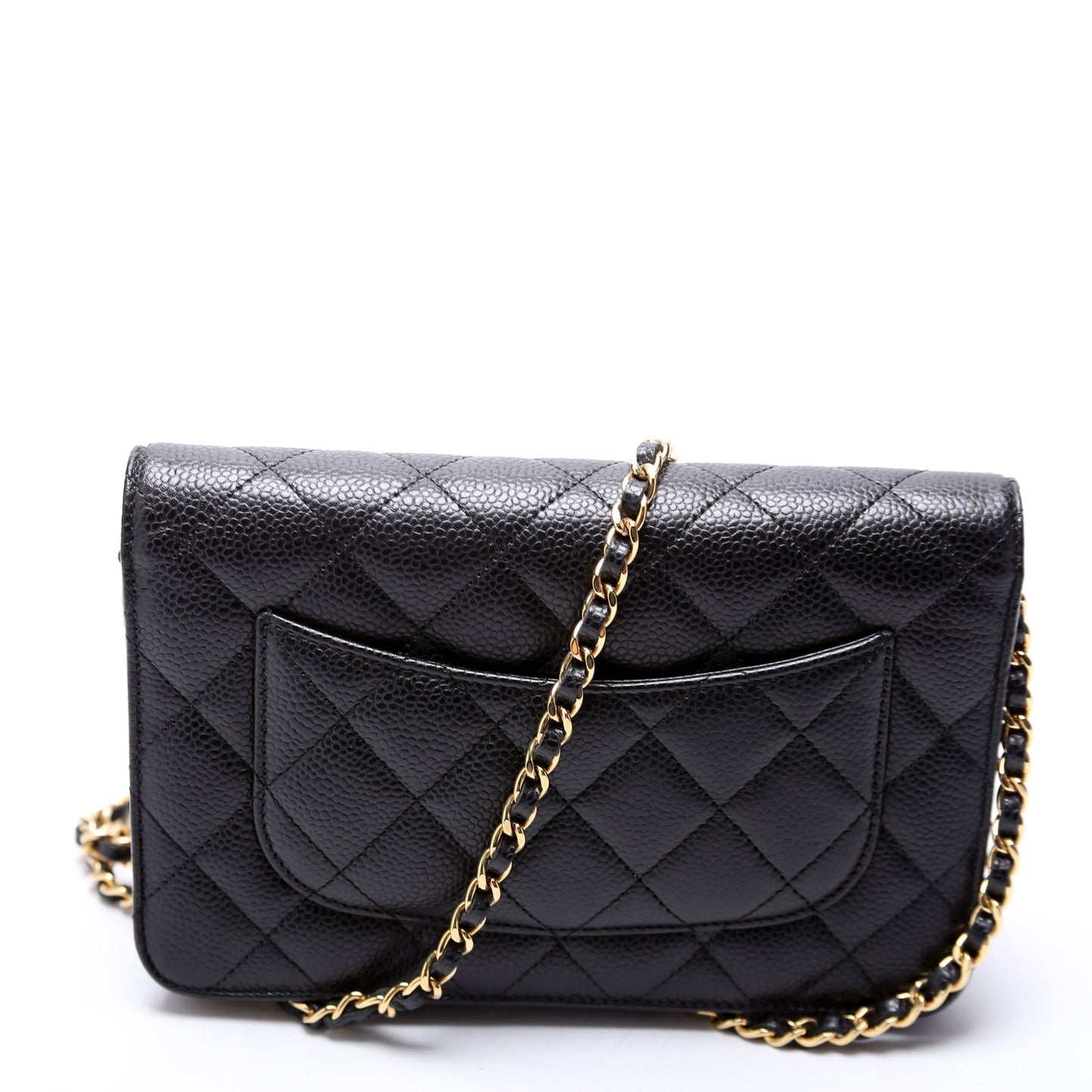 Chanel WOC Classic Quilted Caviar RFID Black Bag