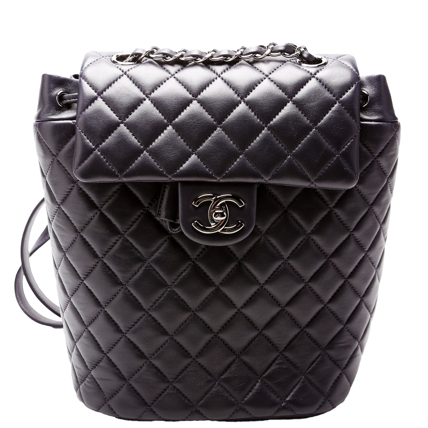 Chanel Urban Spirit Backpack Small Lambskin Navy Bag