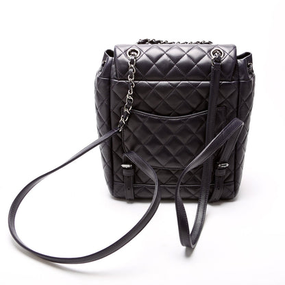 Chanel Urban Spirit Backpack Small Lambskin Navy Bag