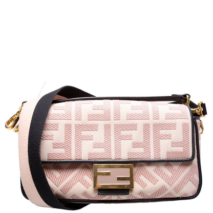 Fendi FF Jacquarduette 8BR600 Pink Bag