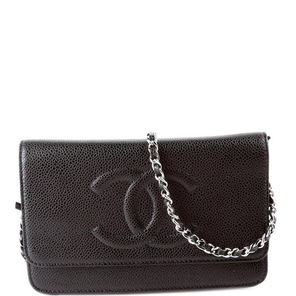 Chanel WOC Timeless CC Caviar 18M Black Bag