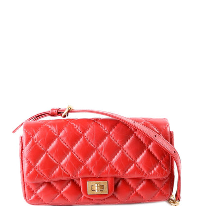 Chanel 2.55 Reissue Quilted Belt 26M Red Bag