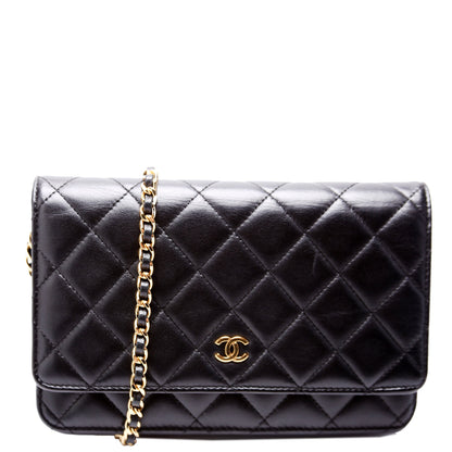 Chanel WOC Classic Quilted Lambskin Black Bag