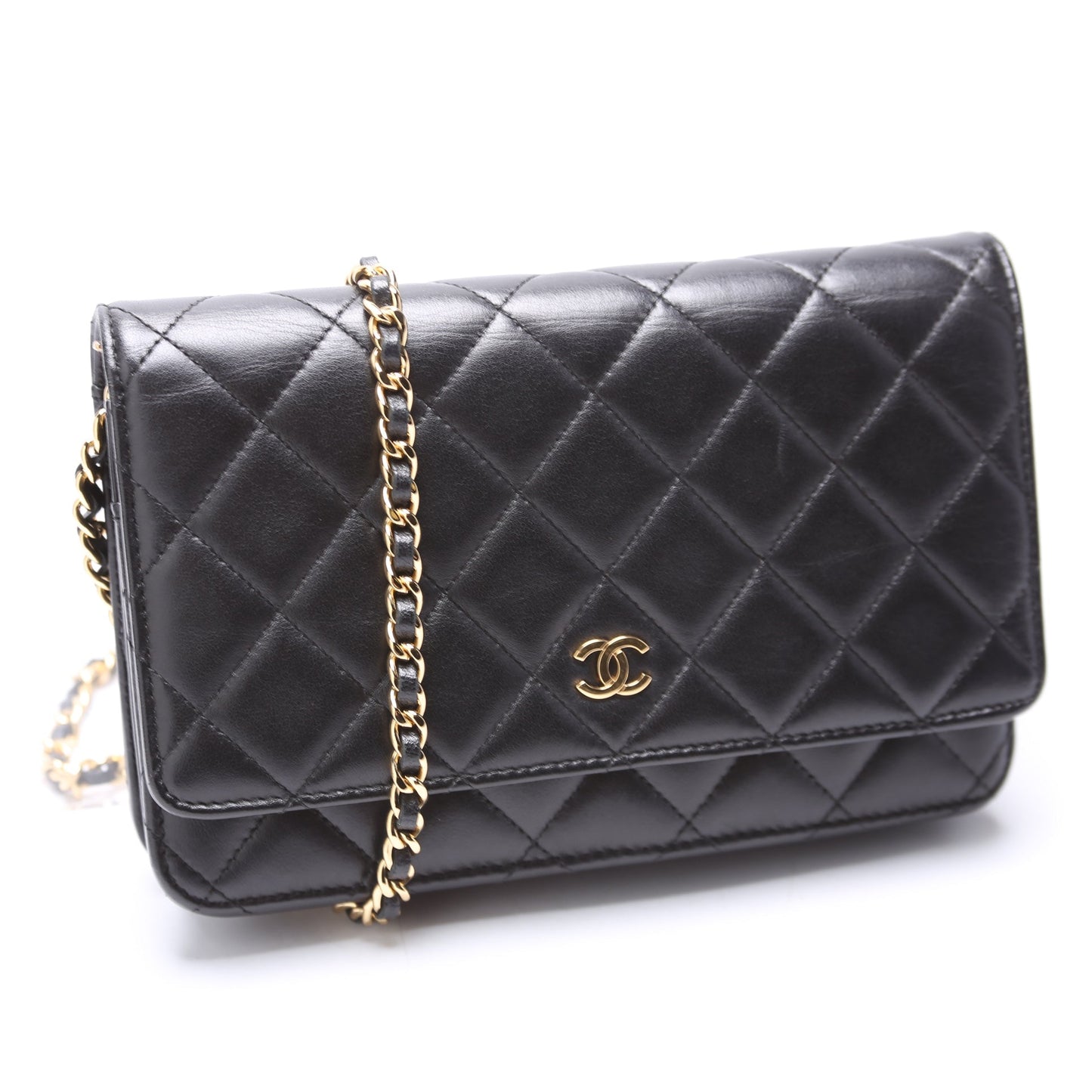 Chanel WOC Classic Quilted Lambskin Black Bag