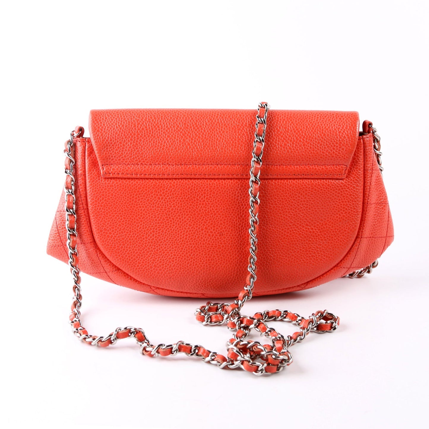 Chanel WOC Half Moon Caviar Orange Bag