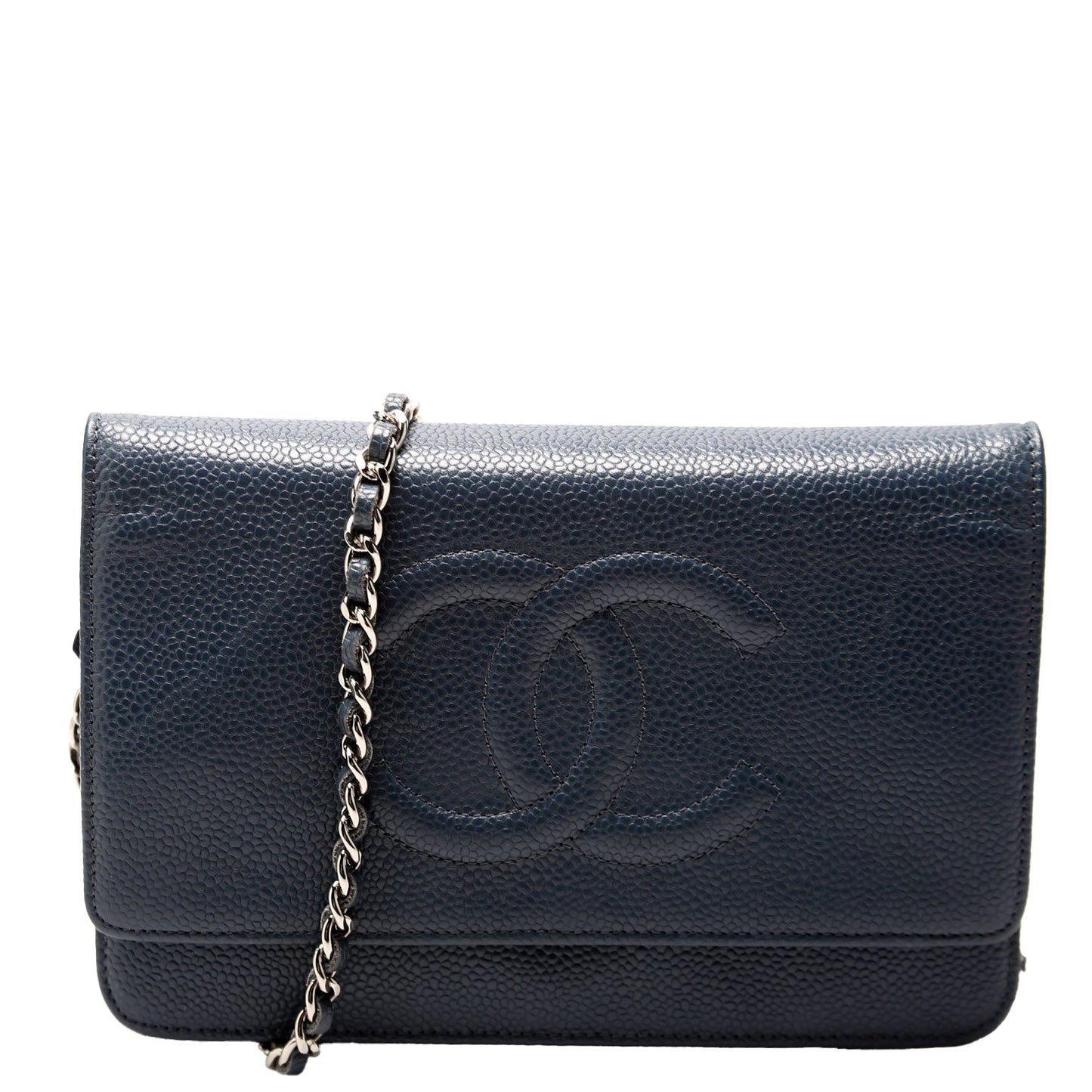 Chanel Wallet On Chain Timeless CC Caviar Navy Bag