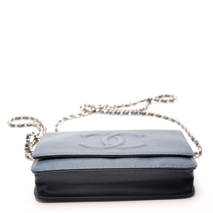 Chanel Wallet On Chain Timeless CC Caviar Navy Bag