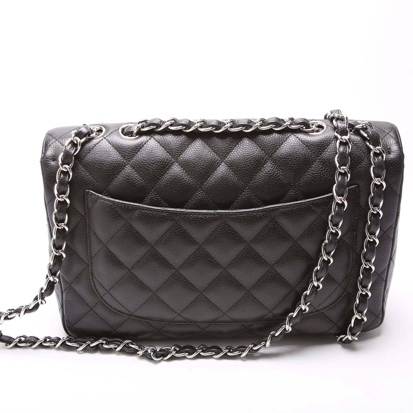 Chanel Classic Flap Jumbo Caviar 10-13M Black Bag
