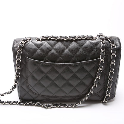 Chanel Classic Flap Jumbo Caviar 10-13M Black Bag