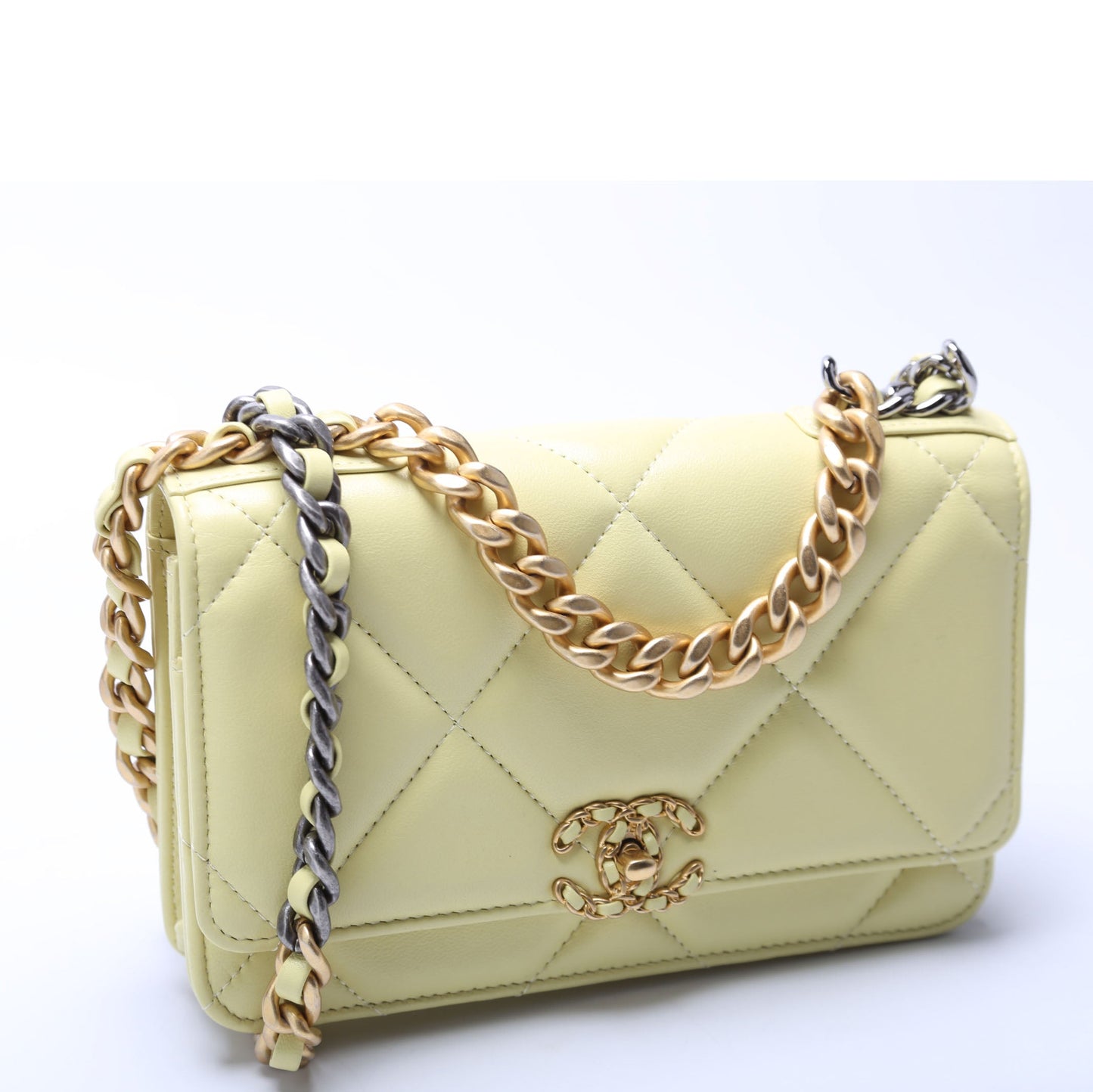 Chanel 19 Wallet On Chain Quilted Lambskin RFID Bag