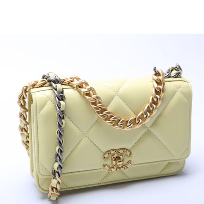 Chanel 19 Wallet On Chain Quilted Lambskin RFID Bag