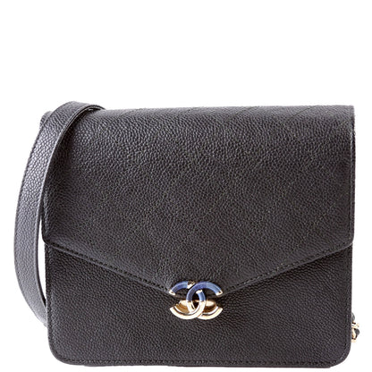 Chanel WOC Square Cuba Grained Calfskin Black Bag
