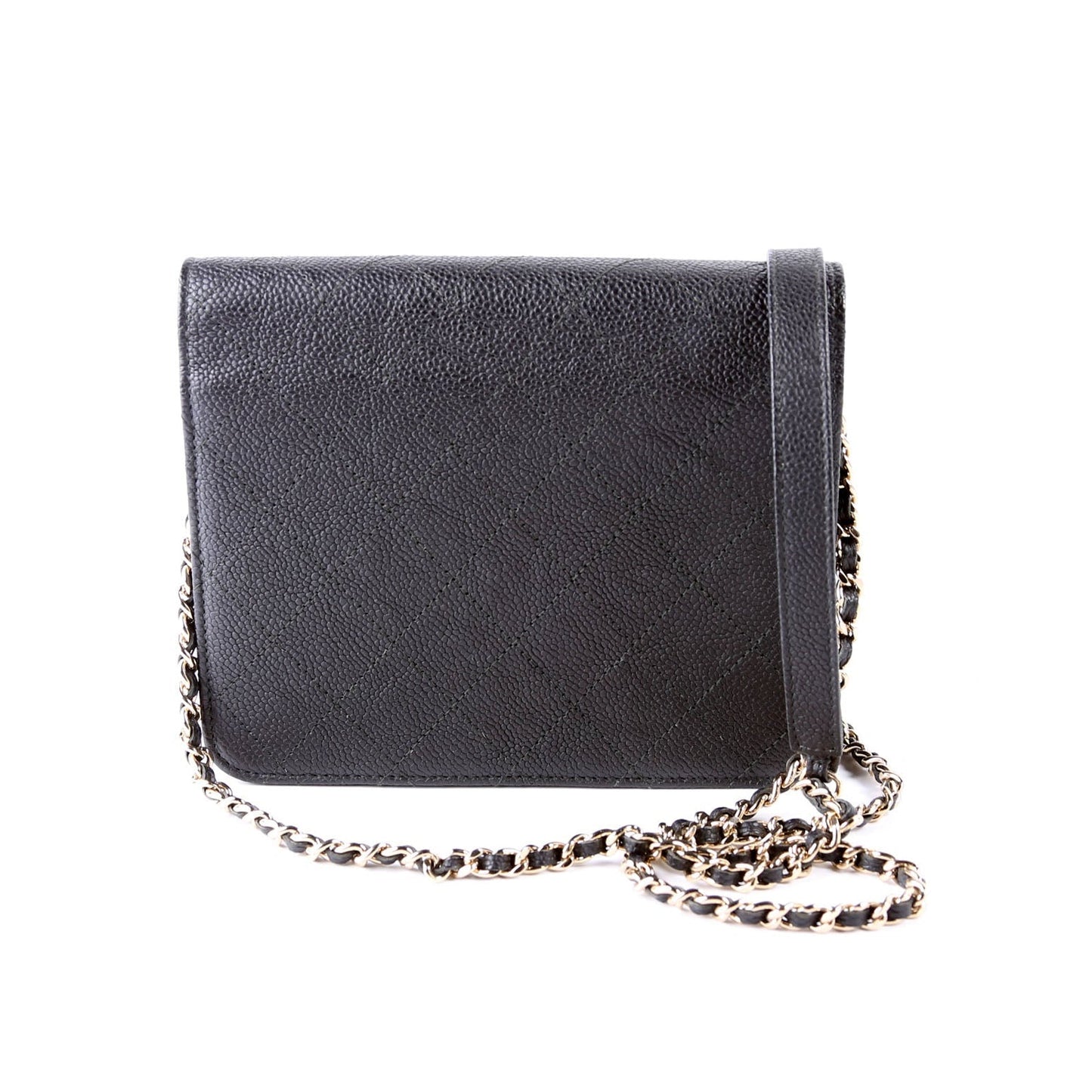Chanel WOC Square Cuba Grained Calfskin Black Bag