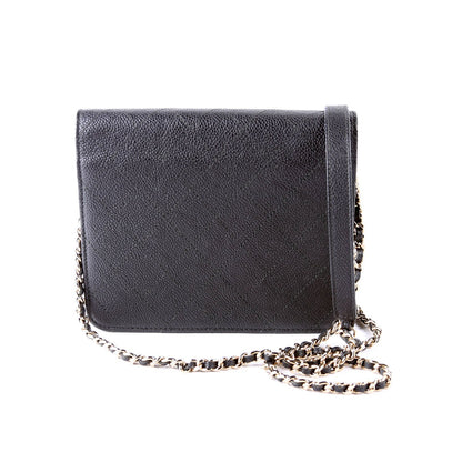 Chanel WOC Square Cuba Grained Calfskin Black Bag