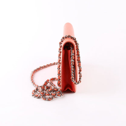 Chanel WOC Timeless CC Caviar Coral Bag