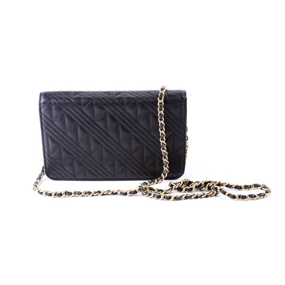 Chanel WOC Ancient Greek Quilted Caviar Black Bag
