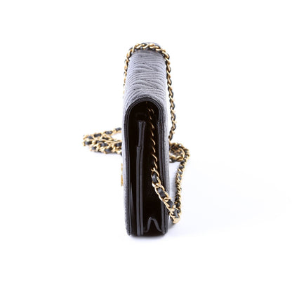 Chanel WOC Ancient Greek Quilted Caviar Black Bag