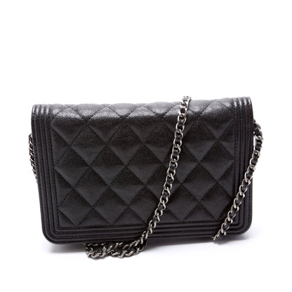Chanel WOC Boy Caviar Black Bag