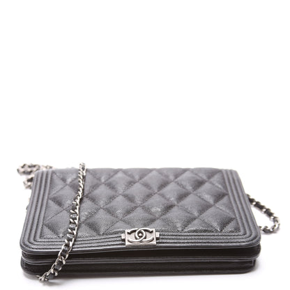 Chanel WOC Boy Caviar Black Bag