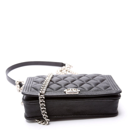 Chanel WOC Boy Caviar Black Bag