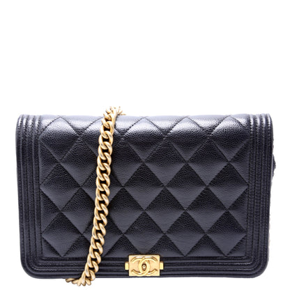 Chanel WOC Boy Caviar Black Bag