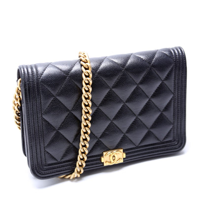 Chanel WOC Boy Caviar Black Bag