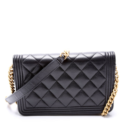 Chanel WOC Boy Caviar Black Bag