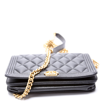 Chanel WOC Boy Caviar Black Bag