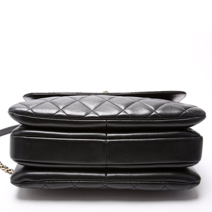 Chanel Trendy Top Handle Medium Lambskin 28M Black Bag