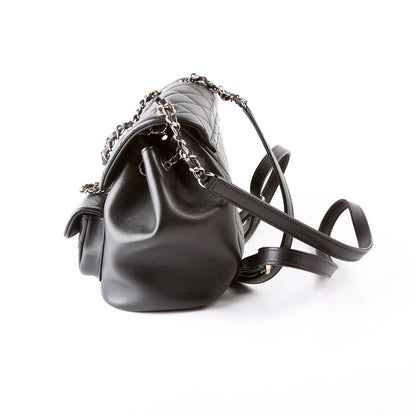 Chanel Duma Backpack Small Lambskin RFID Black Bag