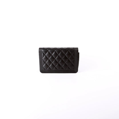 Chanel Wallet On Chain Boy Caviar Black Bag