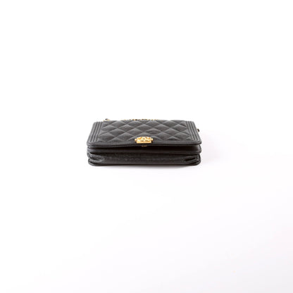 Chanel Wallet On Chain Boy Caviar Black Bag