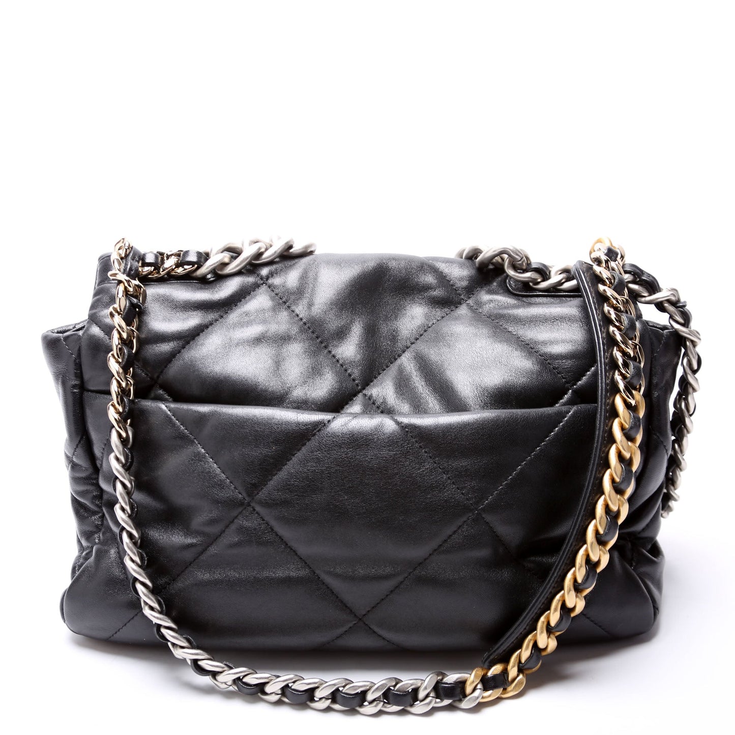 Chanel Quilted Goatskin 19 Large Flap RFID Black Bag