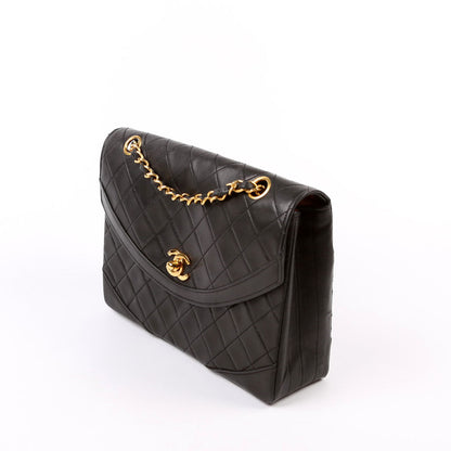 Chanel CC Flap Shoulder Quilted Lambskin Vintage 0M Bag