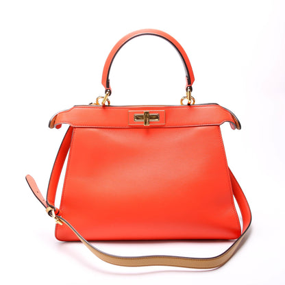 Fendi 8BN321 Peekaboo ISSEU Medium Vitello Leather Bag