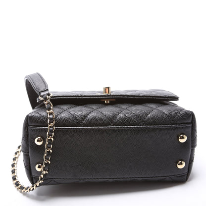 Chanel Coco Top Handle Extra Mini Caviar RFID Black Bag